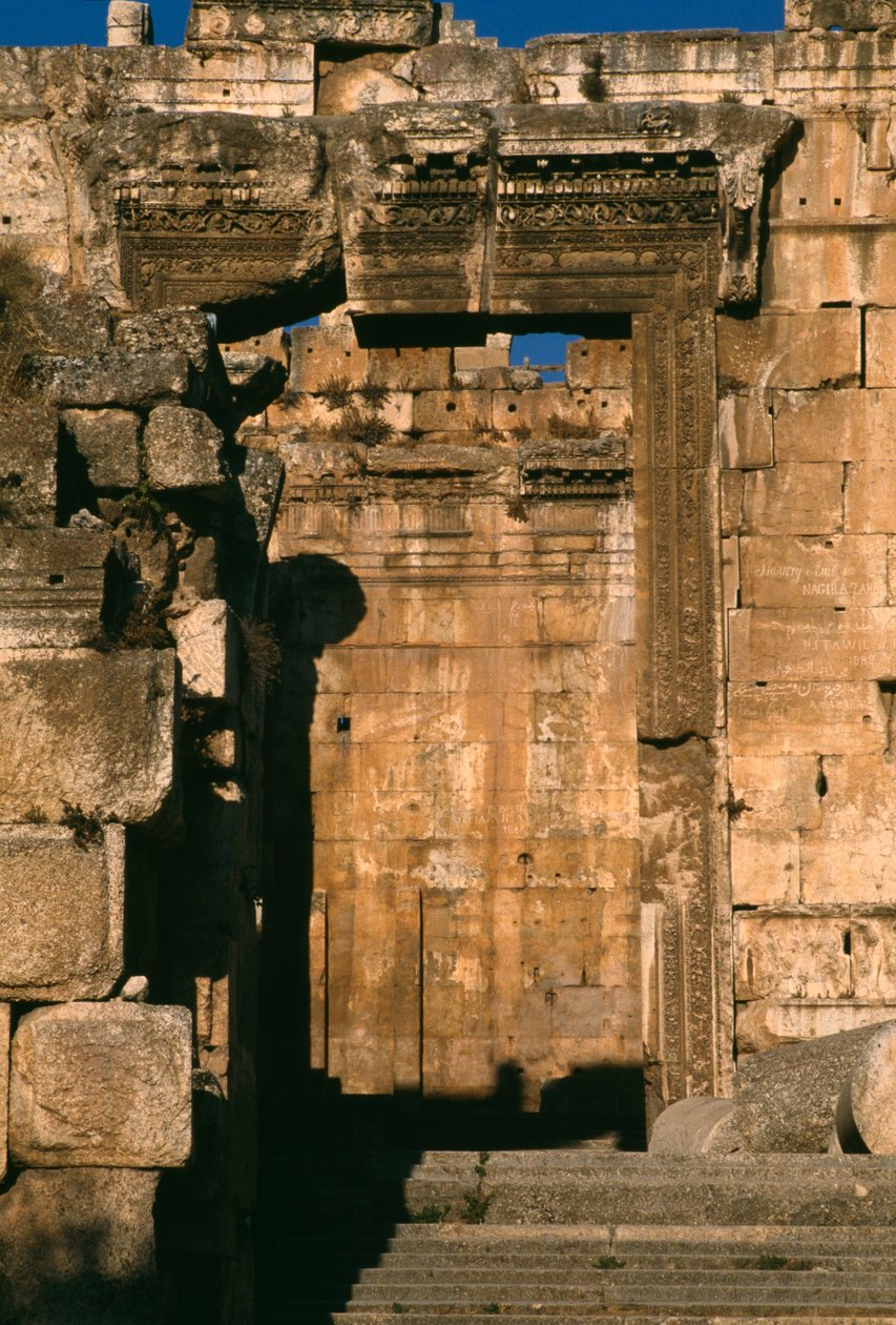Chrám Bakchus, detail, vrcholné císařské období (27 př. nl-395 n. l.) od Roman Imperial Period