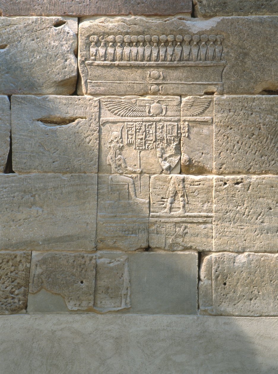 Reliéf z chrámu Dendur, cca 10 př. n. l. (liparský pískovec) od Roman Period Egyptian