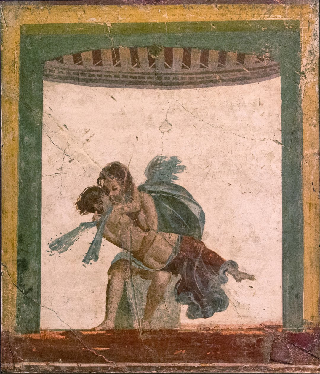 Amor a Psyché, 1. H. 1. stol. INZERÁT. od Roman Pompeian wall painting.