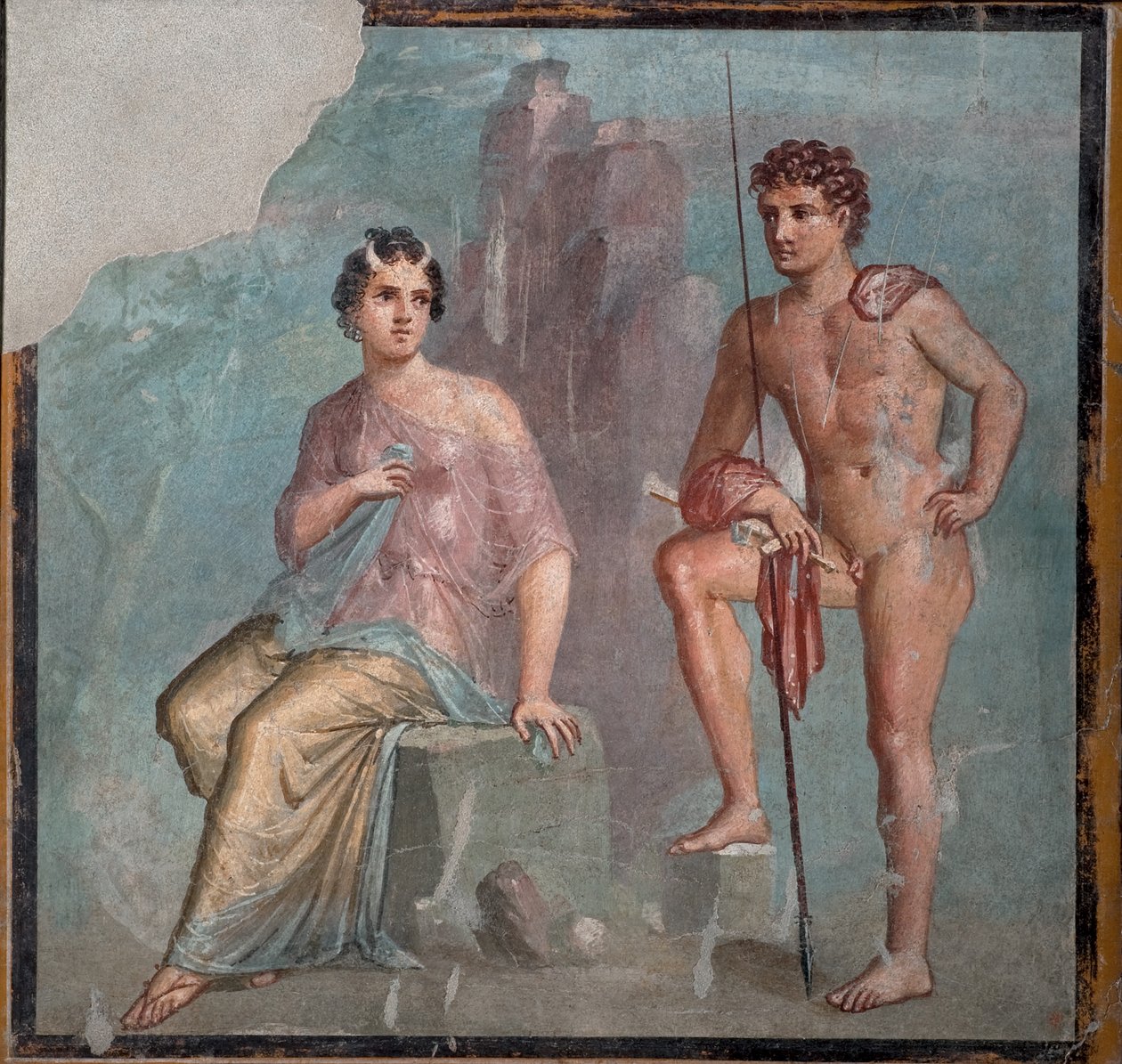 Io a Argus, 1. H. 1. stol. INZERÁT. od Roman Pompeian wall painting.