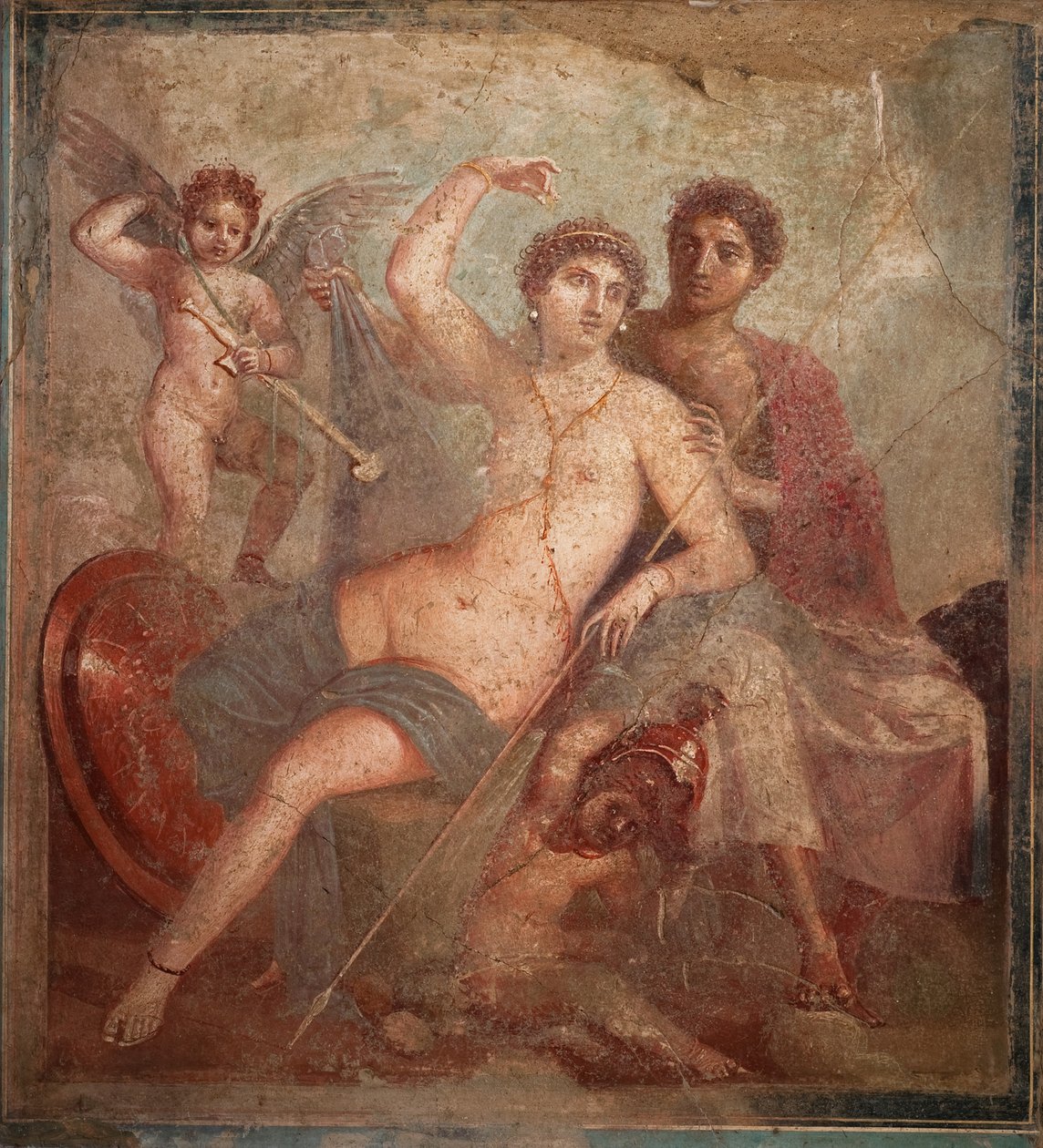 Mars a Venuše, 1. H. 1. stol. INZERÁT. od Roman Pompeian wall painting.