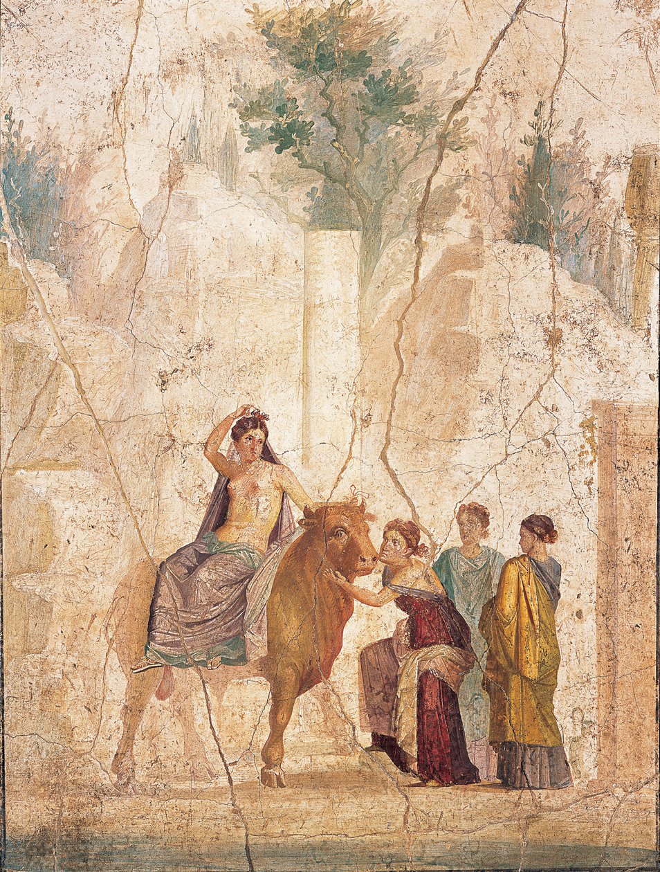 Znásilnění Evropy, 1. H. 1. století. INZERÁT. od Roman Pompeian wall painting.