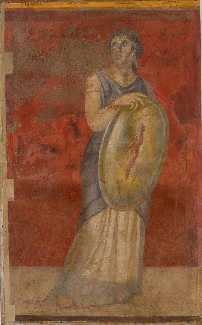 Stojící žena držící štít, cca 50–40 př.n.l. od Roman Republican Period