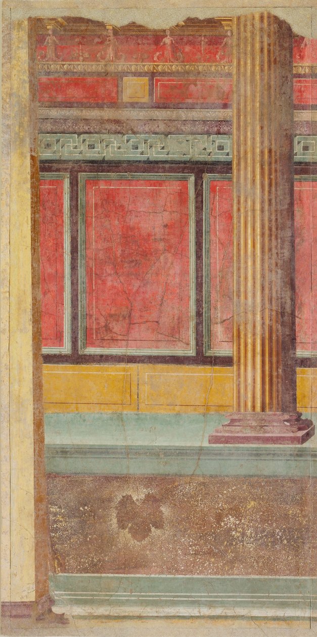 Nástěnná malba z vily v Boscoreale, cca 50–40 př.nl. od Roman Republican Period