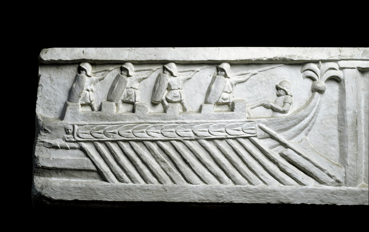 Válečná loď (nízký reliéf) od Roman Roman