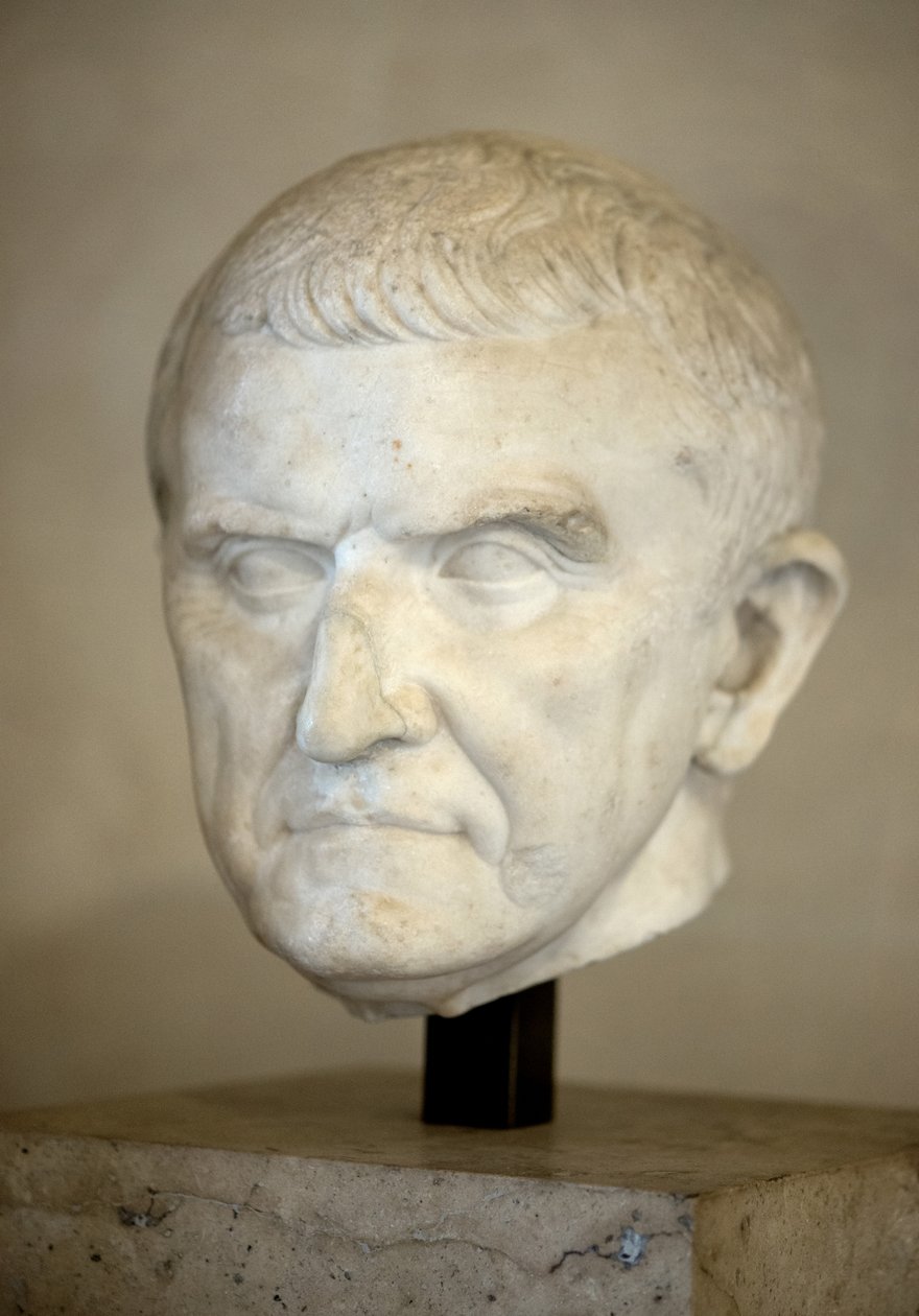 Art Rome Fragment sochy, portrét neznámého (mramor od Roman Roman