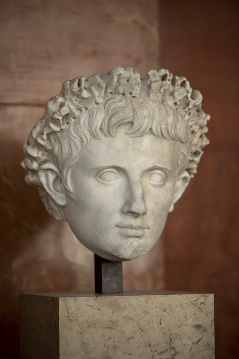 Art Řím Hlava císaře Augusta (63 př. n. l. - 14 n. l.) mramor od Roman Roman