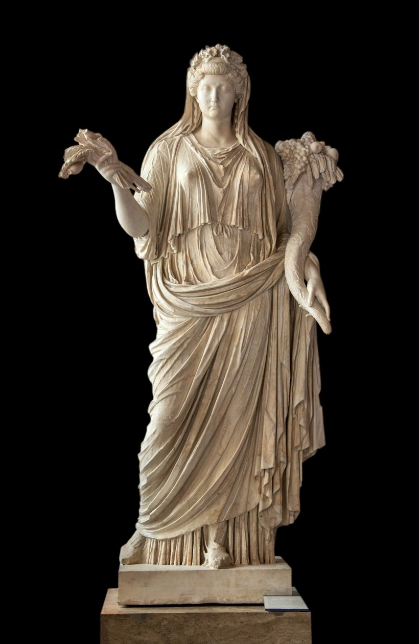 Art Rome Portrét císařovny Livie figurovaný v mramoru Ceres (58 př. n. l. - 29 n. l.). od Roman Roman