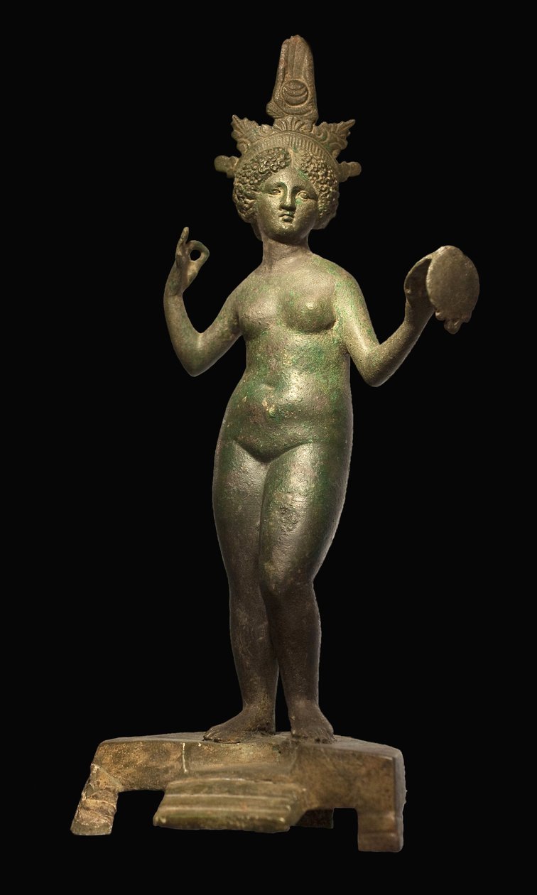 Pojď k zrcadlu. Bronzová socha, Libanon, římská éra. Musee de La Castre, Cannes. od Roman Roman