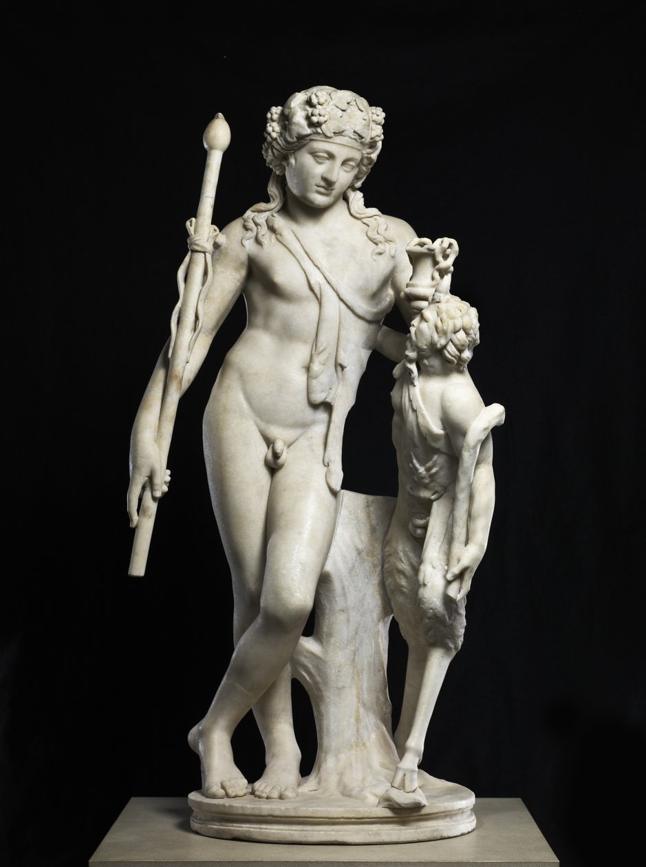 Dionýsos s pánví, AD 50-150 (mramor) od Roman Roman