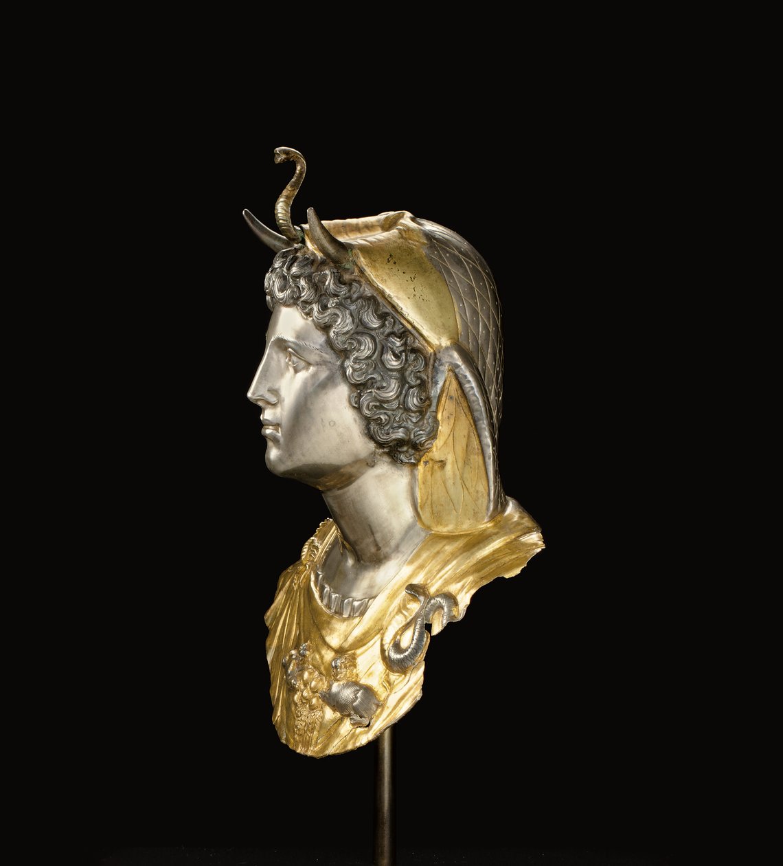 Znak Kleopatry Selene, c. konec 1. století před naším letopočtem - začátek 1. století našeho letopočtu (balíček-pozlacený a stříbrný) od Roman Roman