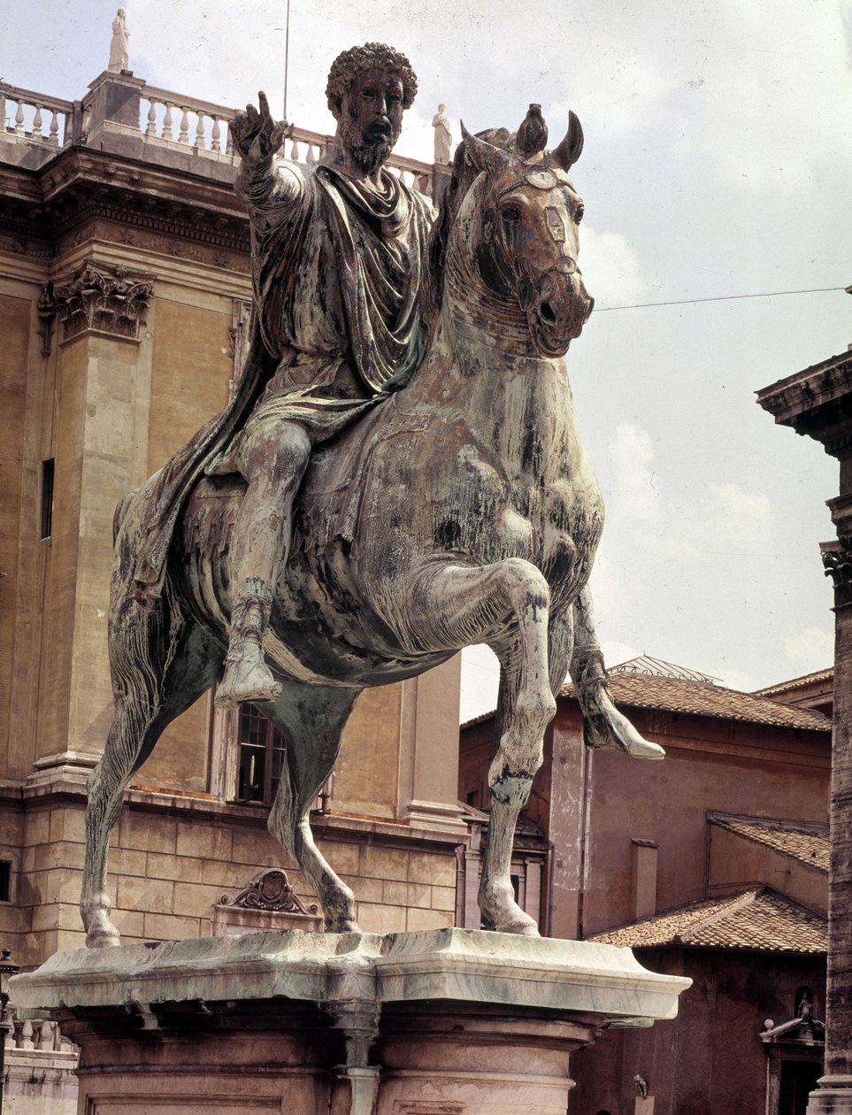 Jezdecká socha Marca Aurelia - náměstí Campidoglio, Řím od Roman Roman