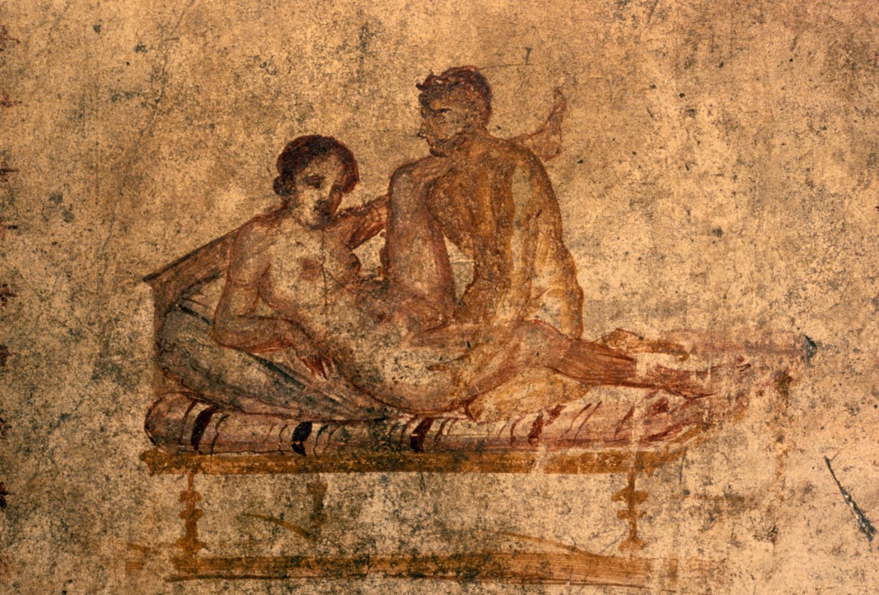 Erotická freska z domu Vettii, Pompeje (Seznam světového dědictví UNESCO od Roman Roman