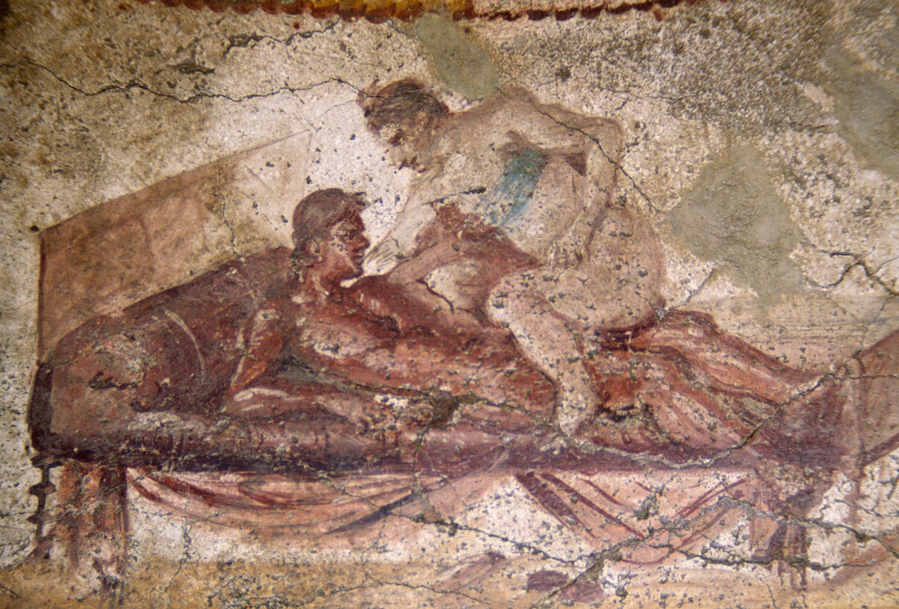 Erotická freska z Lupanaru v Pompejích (Seznam světového dědictví UNESCO od Roman Roman