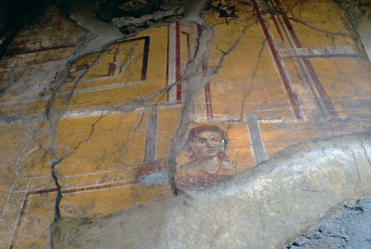 Freska z Domu Golden Cupids, Pompeje (Seznam světového dědictví UNESCO od Roman Roman