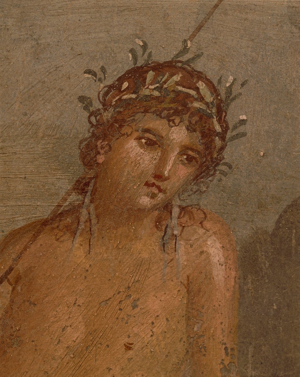 Itálie, oblast Kampánie, provincie Neapol, Pompeje, Dům Marca Lucrezia Frontona Freska zobrazující Narcis u rybníka od Roman Roman