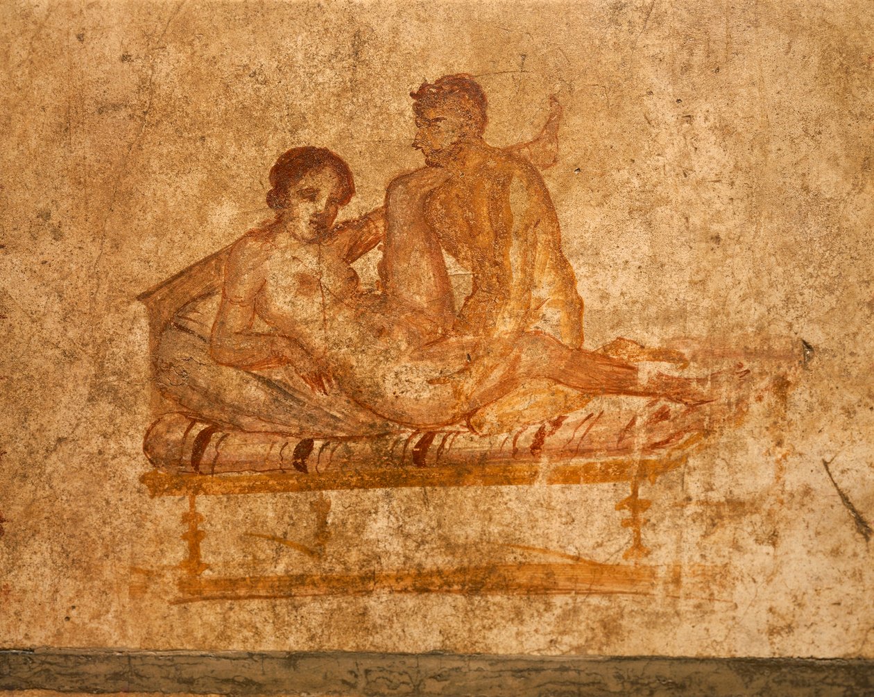 Italia, Campanian alue, Napolin maakunta, Pompei, Vettii-talo, Eroottinen fresko od Roman Roman