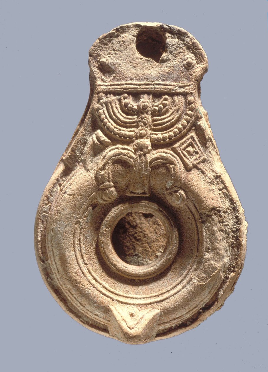 Židovská olejová lampa (terakota) od Roman Roman