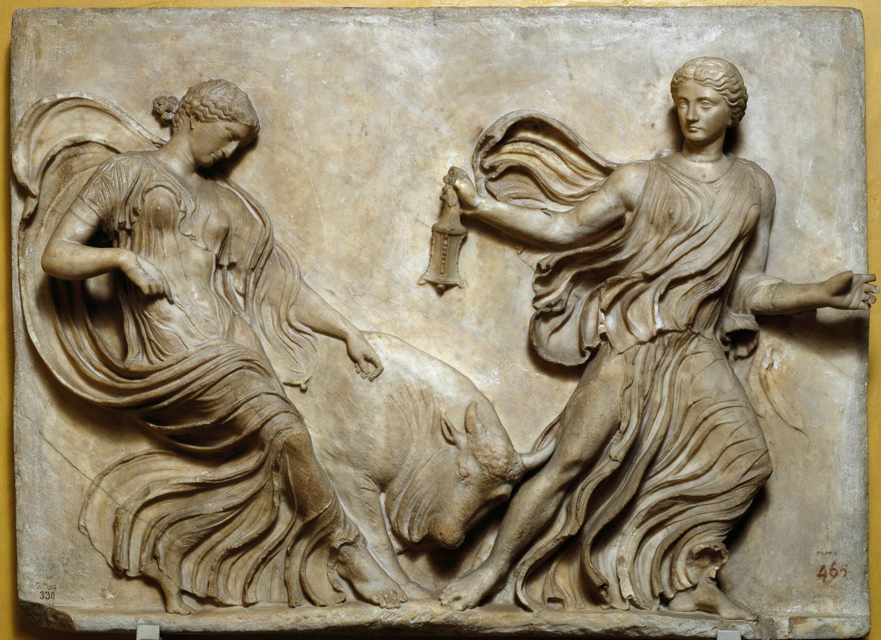 Nízký reliéf parapetu chrámu Nike Athena od Roman Roman