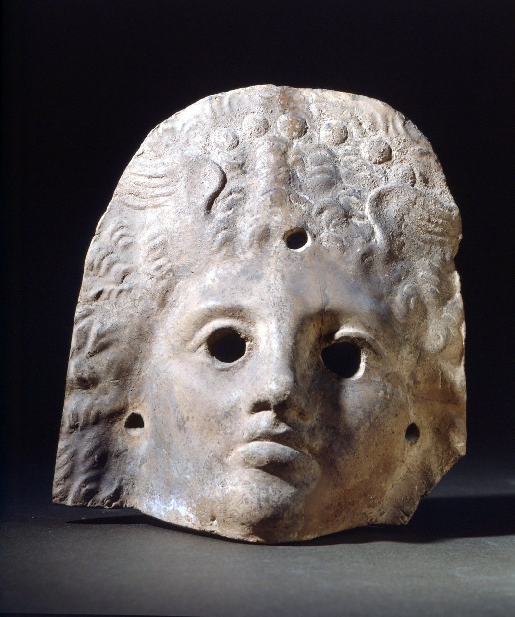 Maska pro tragédie v římské době. Muzeum schodiště. Milán od Roman Roman