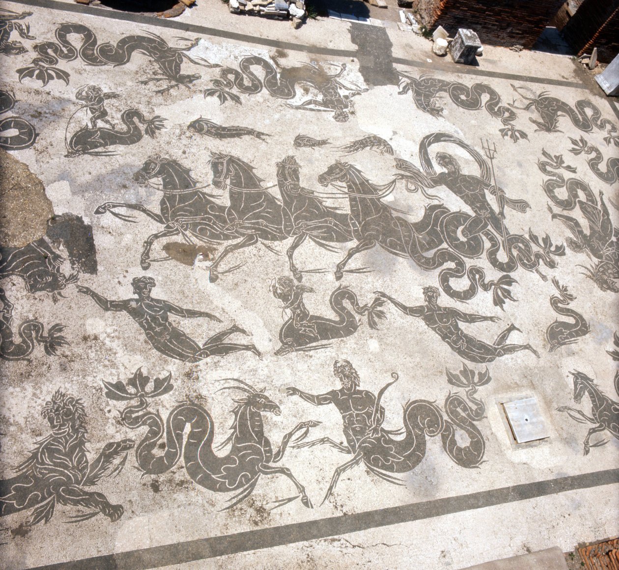 Ostia (Ostia) Ancient: mozaika Neptunových lázní. od Roman Roman