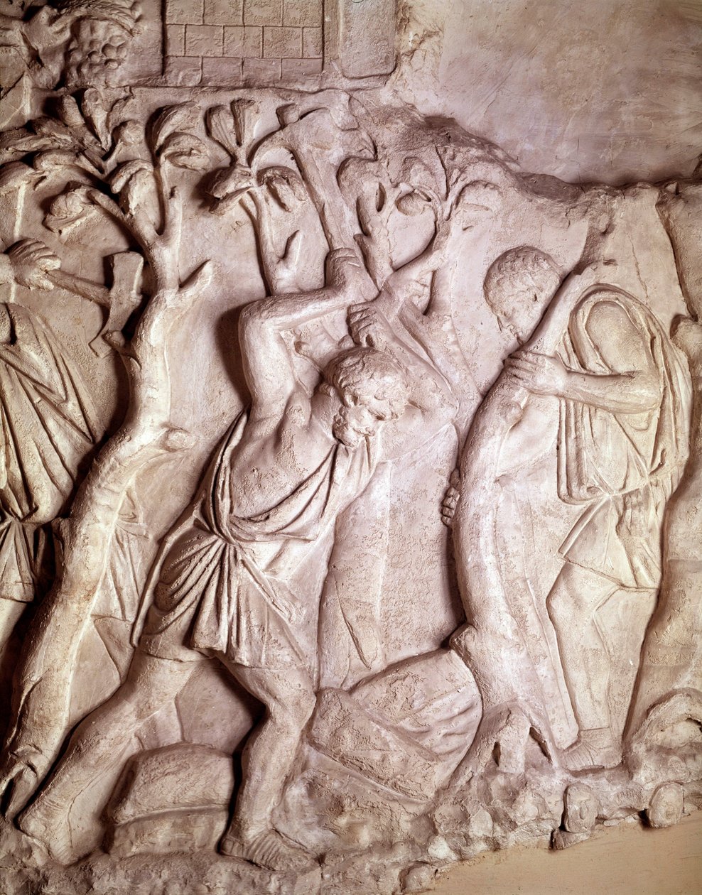 Římské umění: mýtinová scéna, nízký reliéf, římské muzeum starožitností, Řím od Roman Roman