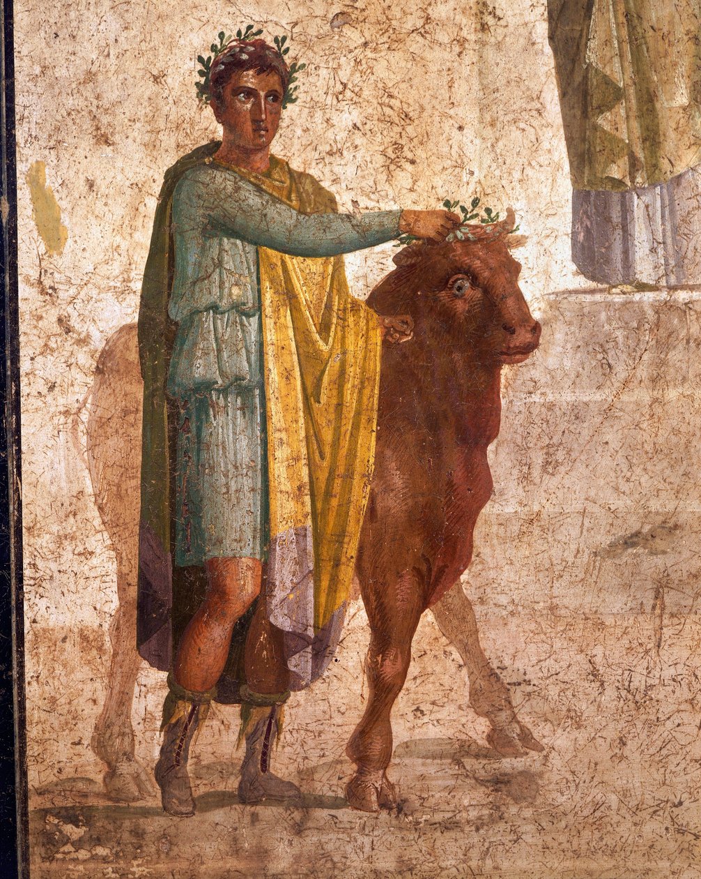 Římská civilizace, Freska zobrazující Jasona a Peliáše. Z Pompejí od Roman Roman