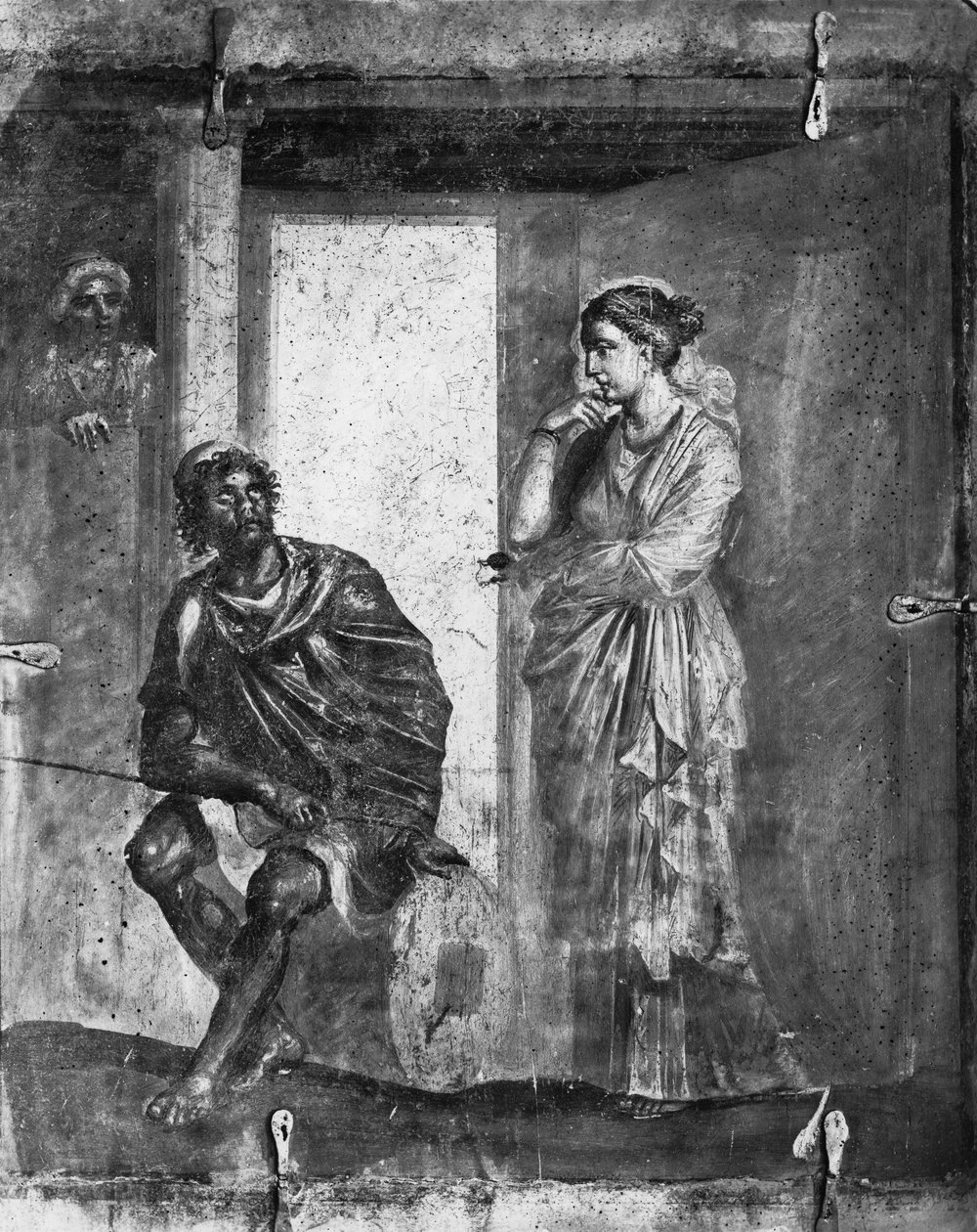 Ulysses a Penelope, z Macellum, Pompeje od Roman Roman