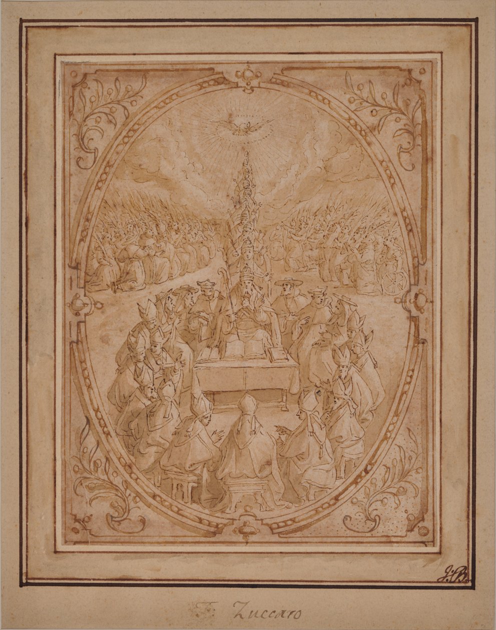 Alegorie božské autority církve od Roman School