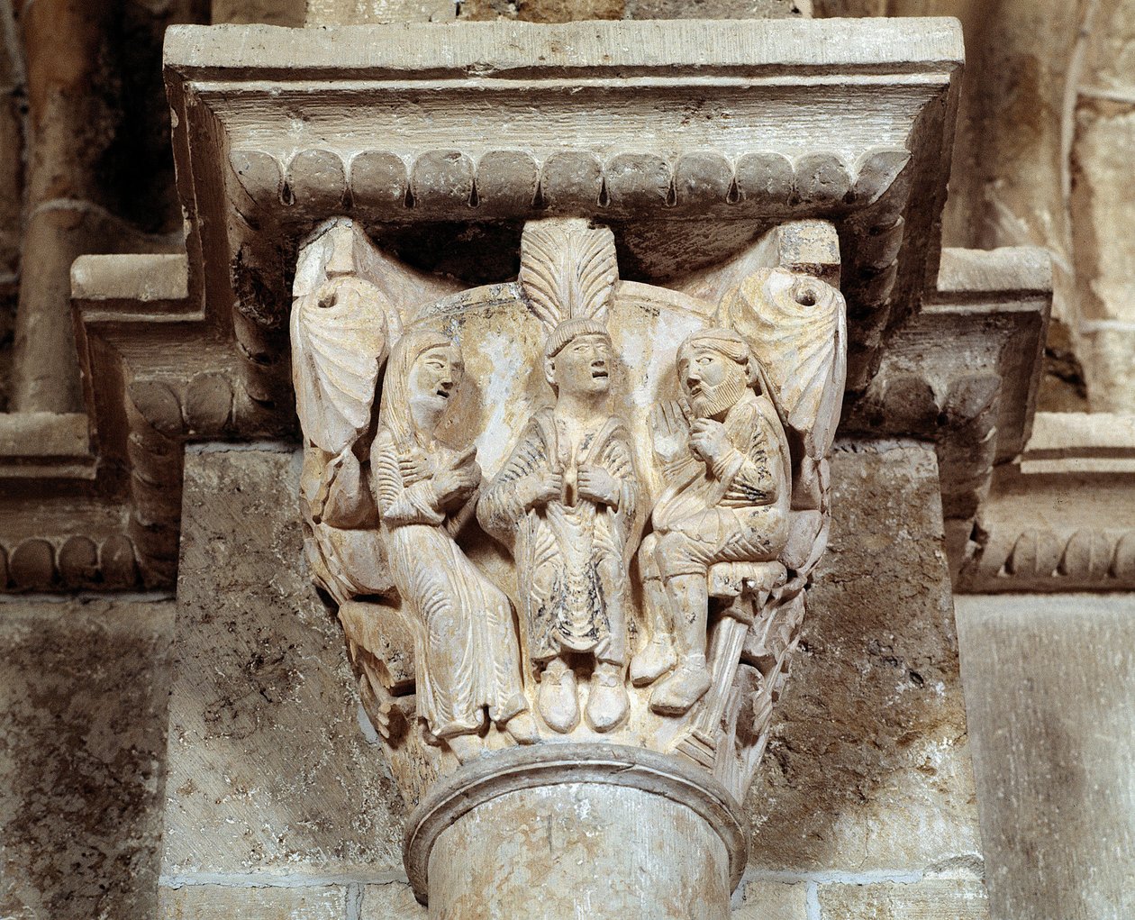 Eugenia Římská (vyřezávané hlavní město) od Romanesque