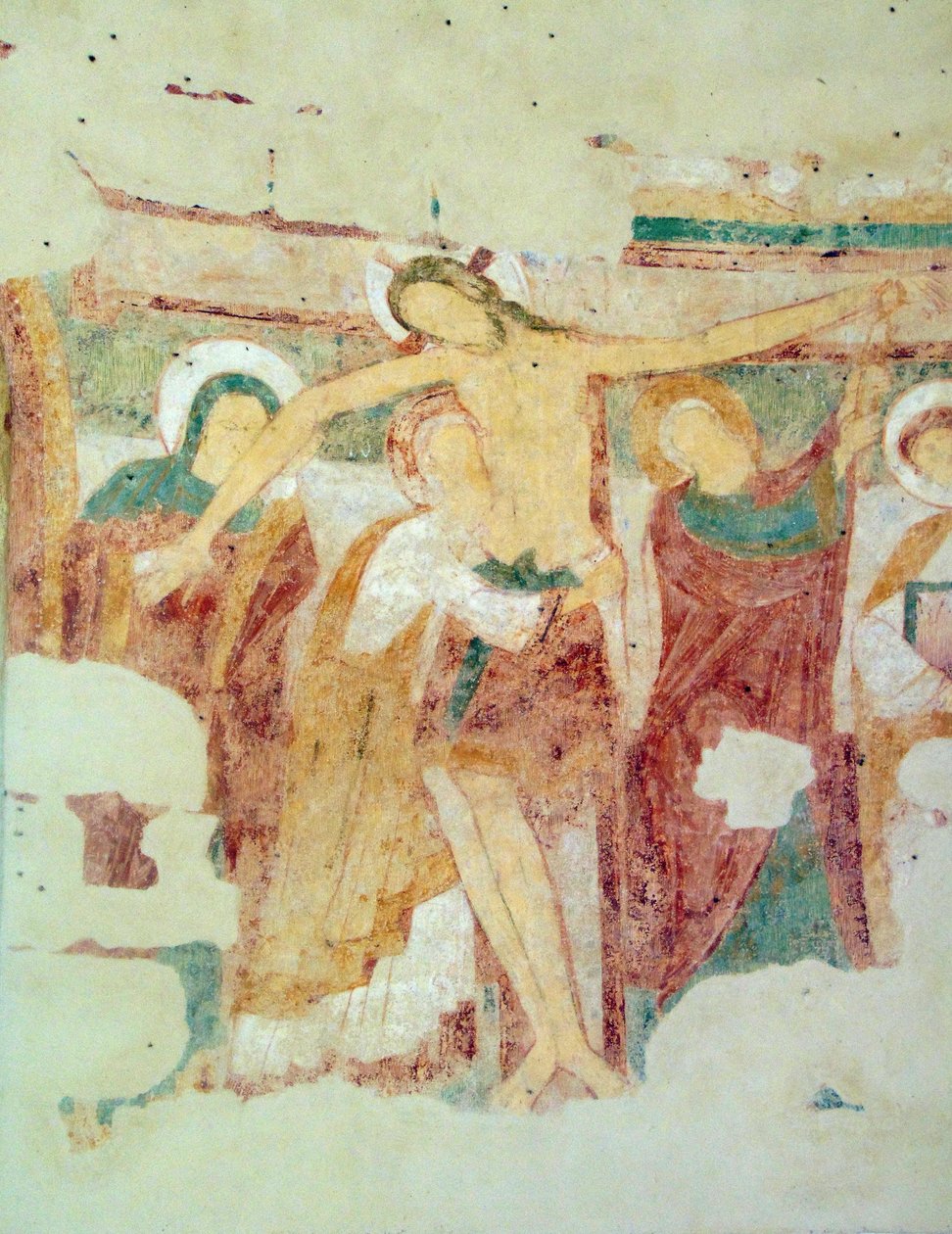 Freska, kaple Saint-Jean du Liget, Touraine od Romanesque
