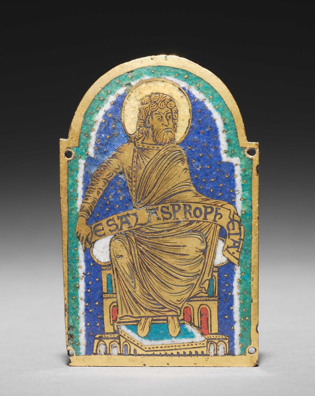 Plaketa: Sedící prorok ze svatyně relikviářů: Esais od Romanesque