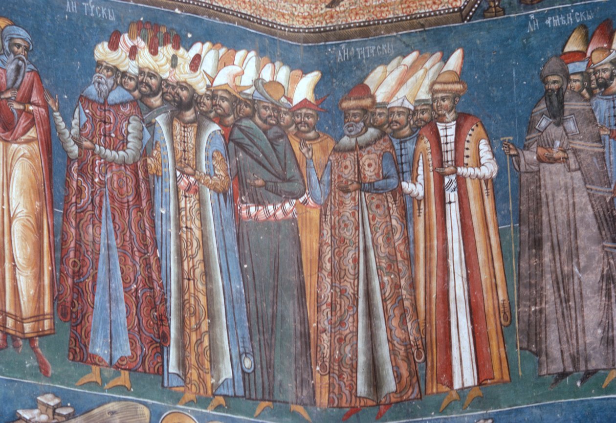 Turci, detail z Posledního soudu, 1547-50 od Romanian School