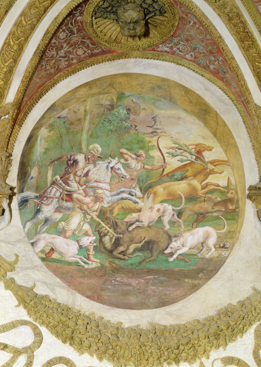 Komora větrů, lov jelenů a divočáků od Romano Giulio