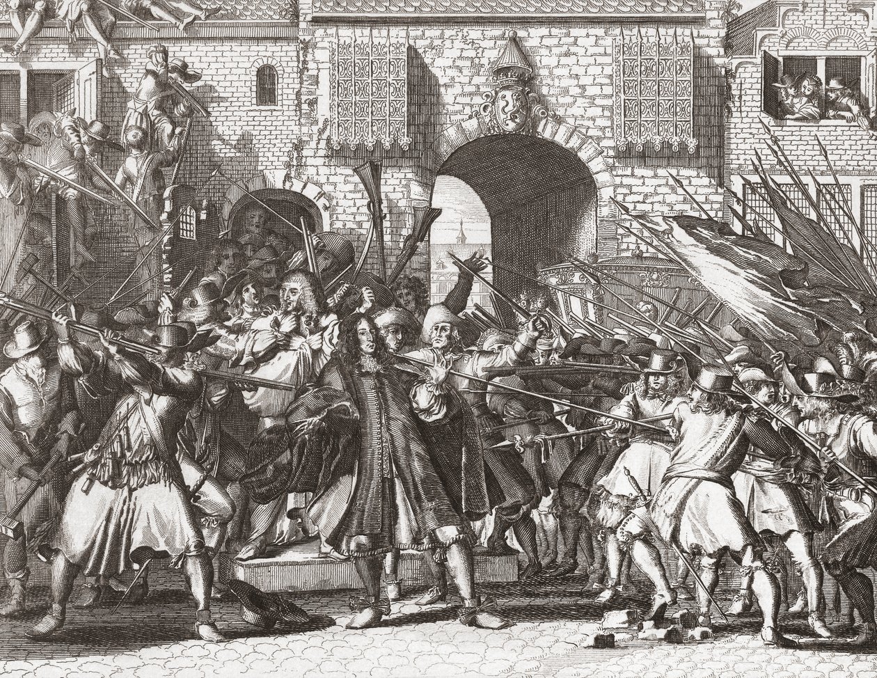 Lynch dav popadl bratry de Witt od Romeyn de (after) Hooghe
