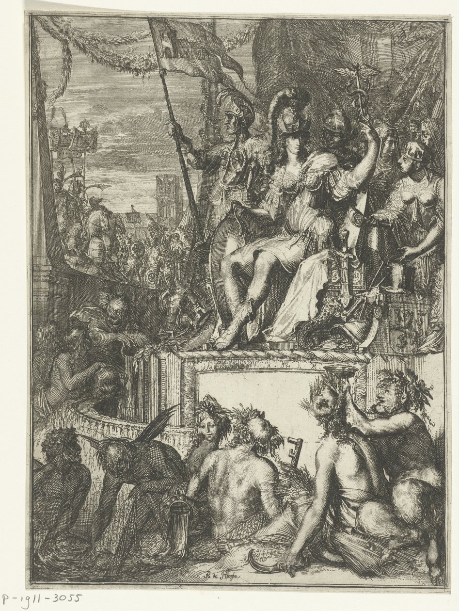 Allegorische voorstelling van de (zee)handel Verzameling Geschiedkundige en allegorische prenten. 11 stuks   1375776   cs       czech Successfully Translated  Original: Procession to Santa Maria della Salute 1631 Translat: Procession to Santa Maria della S od Romeyn de Hooghe