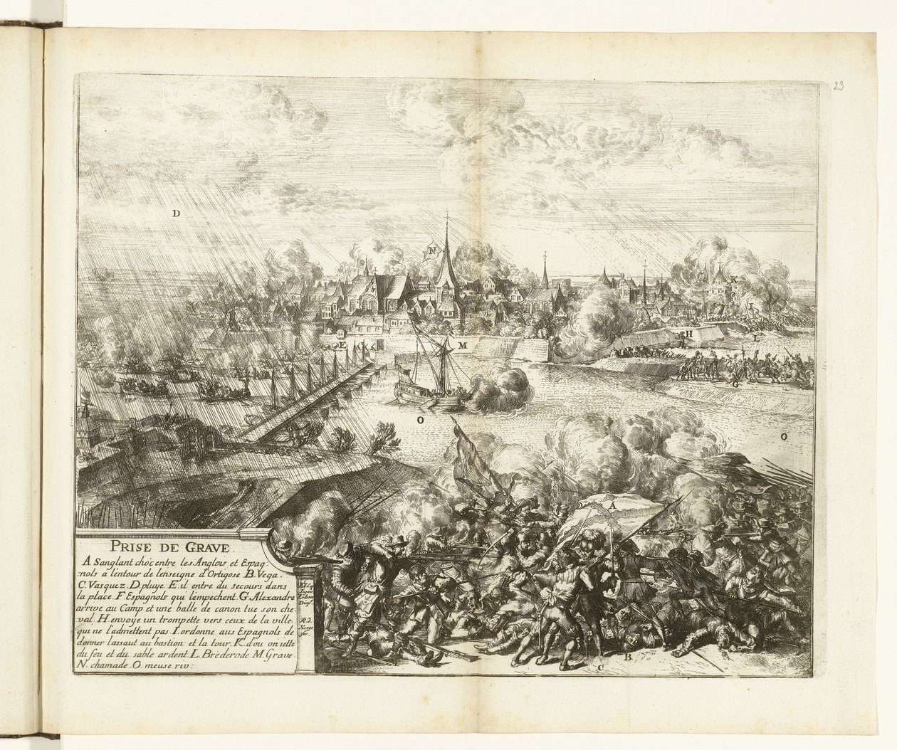 Beleg en inname van Grave, 1586 Nahrávání (název na objektu) Wars of Flanders (název série) od Romeyn de Hooghe