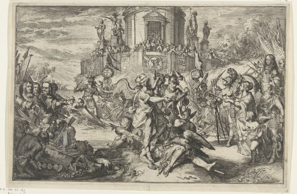 Vítězství s příchodem Viléma III od Romeyn de Hooghe