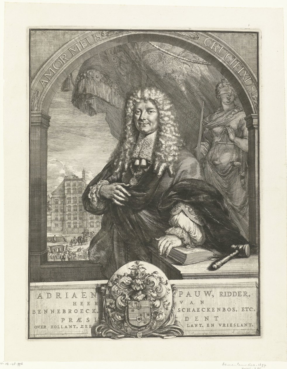 Portrét Adriaena Pauwa od Romeyn de Hooghe
