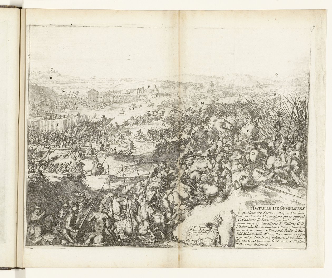 Struska bij Gemblours, 1578 Battle of Gemblours (název na objektu) Wars of Flanders (název série) od Romeyn de Hooghe