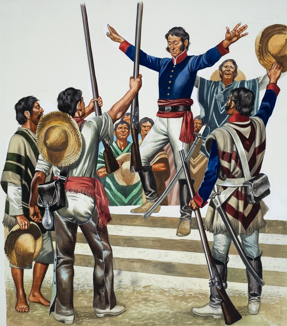 Agustin de Iturbide (1783-1824) (kvaš na papíře) od Ron Embleton