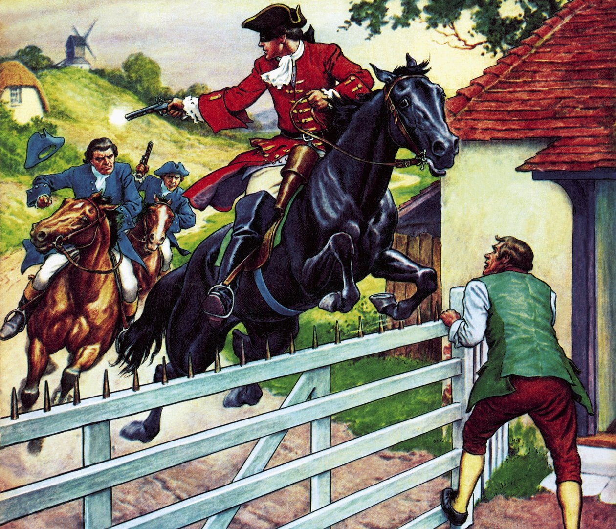 Jízda Dicka Turpina do Yorku na koni Black Bess od Ronald Simmons
