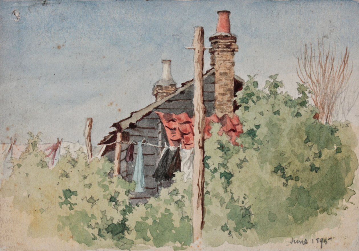 Praní na lince, 1895 od Rosa Clementina Petherick