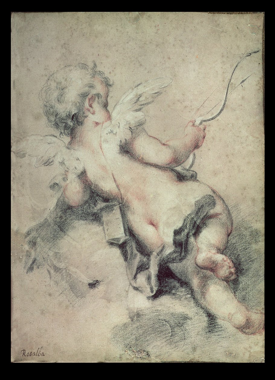 Amor ležící na oblacích od Rosalba Giovanna Carriera