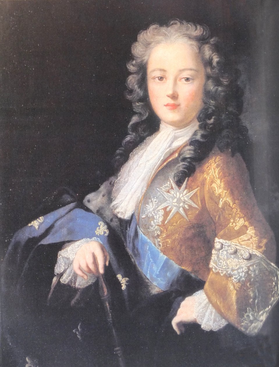 Portrét francouzského krále Ludvíka XV (1710-1774) v mládí od Rosalba Carriera