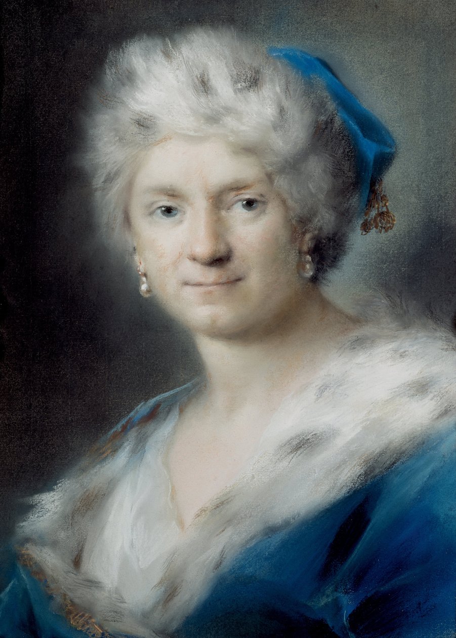 Autoportrét jako zima, 1731 od Rosalba Giovanna Carriera