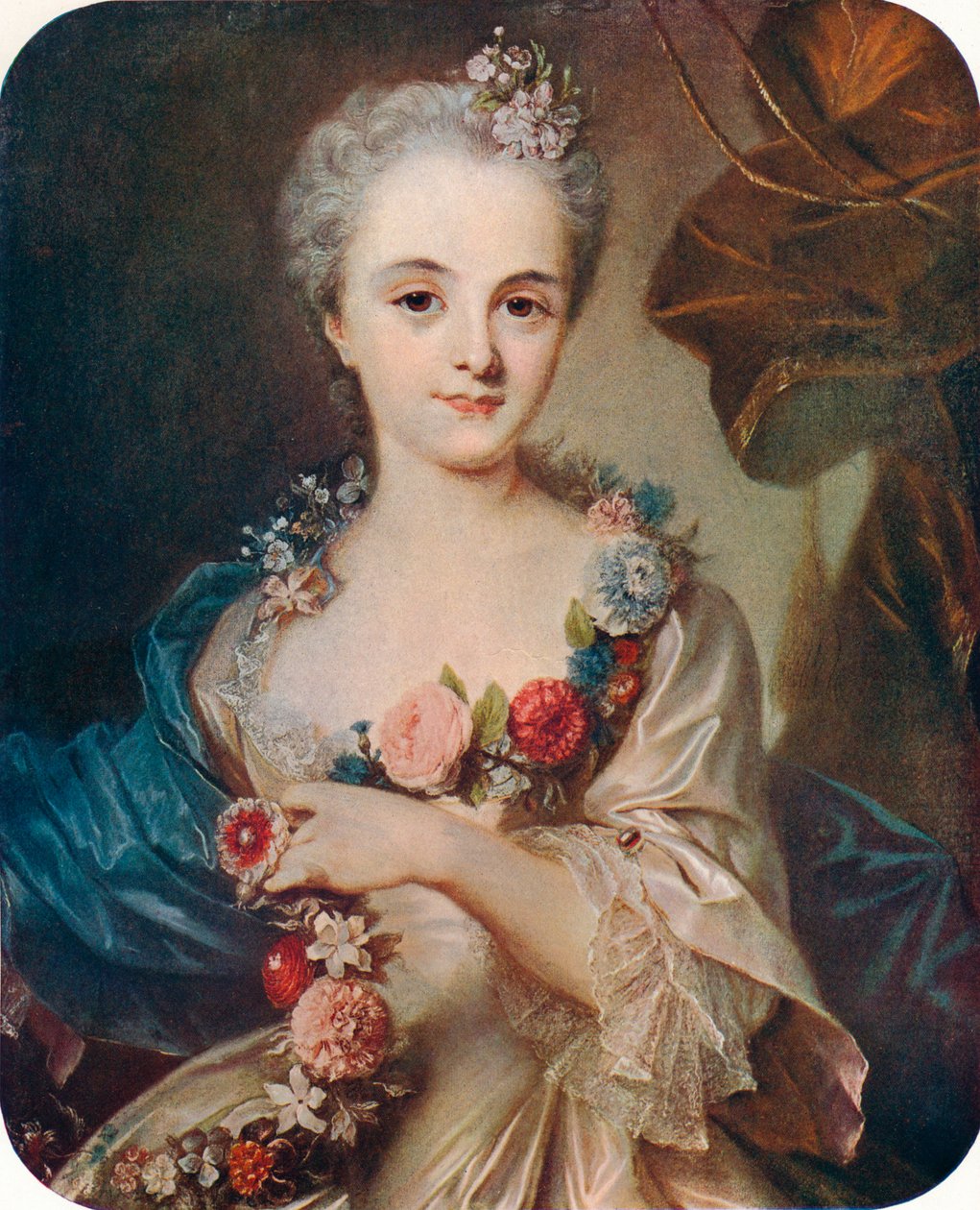 Portrét dámy Marquise de Pompadour, 18. století, 1906 od Rosalba Zuanna Carriera