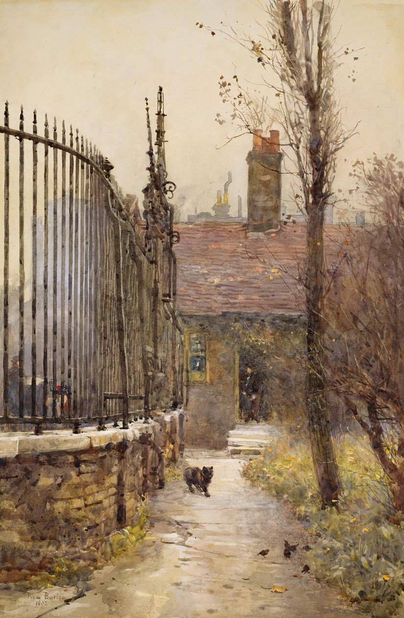 Emanuel Hospital, Westminster, 1892 (wc na papíře) od Rose Maynard Barton