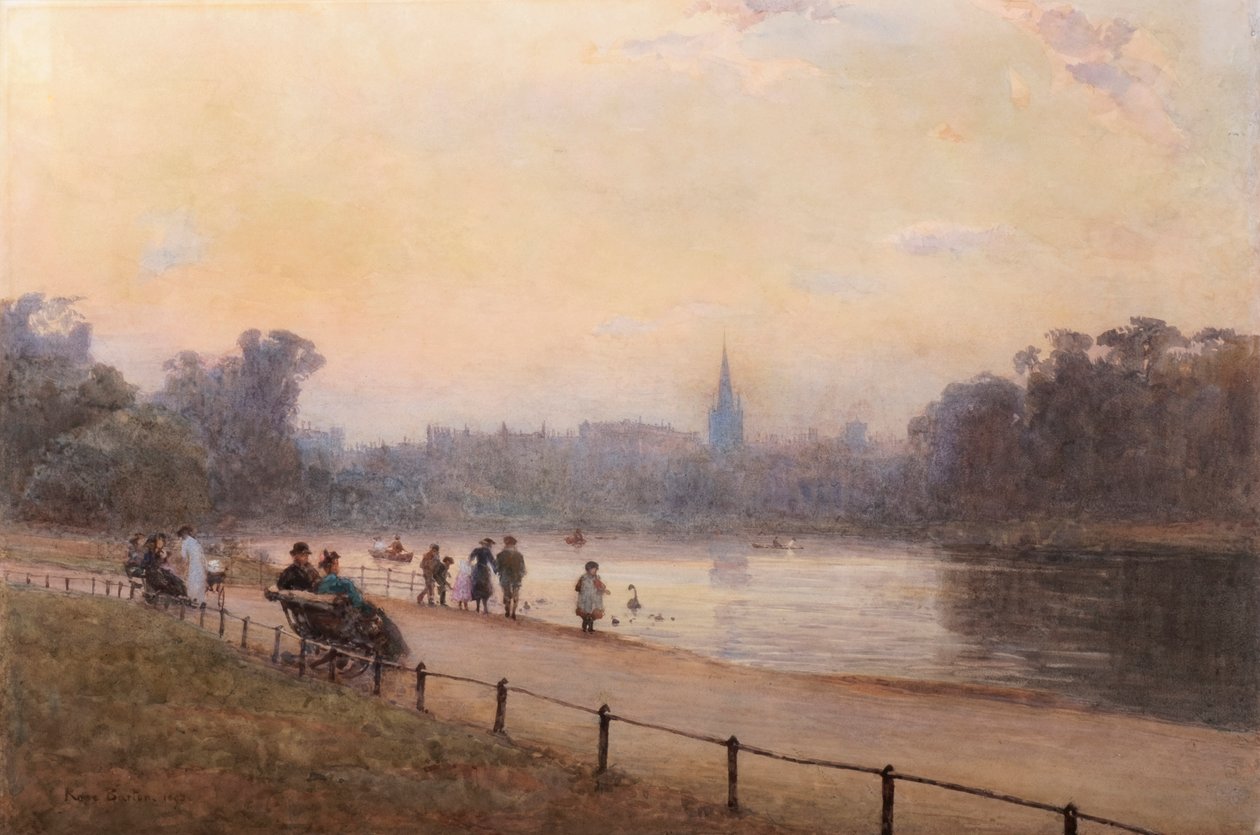 Promenáda v parku, Kensington od Rose Maynard Barton