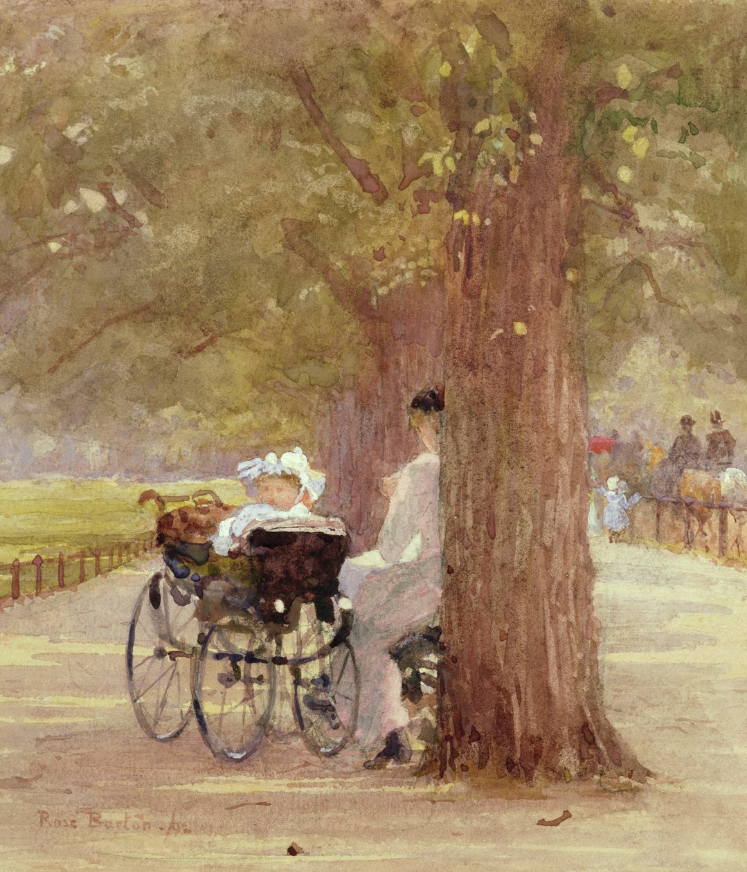 Odpočinek v Rotten Row, 1892 od Rose Maynard Barton